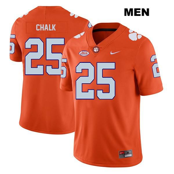 Men's Clemson Tigers #25 J.C. Chalk Stitched Orange Legend Authentic Nike NCAA College Football Jersey UAQ6846AE